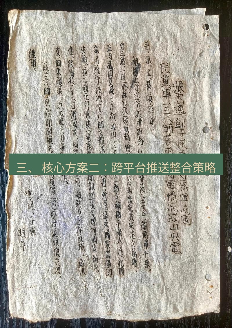 电报下载 三、 核心方案二：跨平台推送整合策略