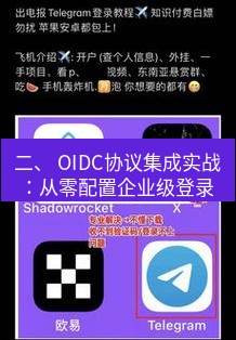 电报下载 二、 OIDC协议集成实战：从零配置企业级登录