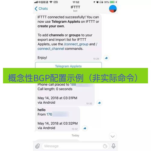 电报下载 概念性BGP配置示例（非实际命令）