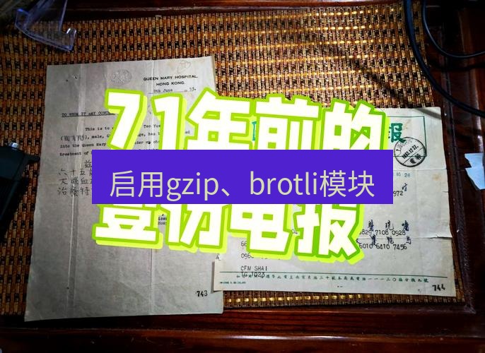 电报下载 启用gzip、brotli模块