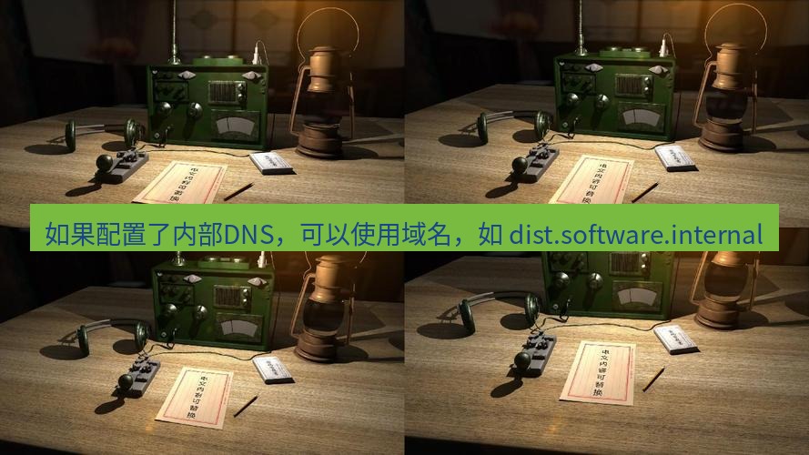 电报下载 如果配置了内部DNS，可以使用域名，如 dist.software.internal