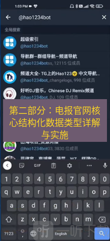 电报下载 第二部分：电报官网核心结构化数据类型详解与实施