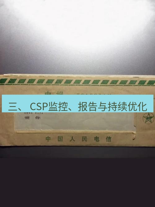 电报下载 三、 CSP监控、报告与持续优化